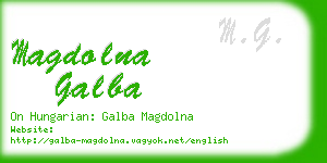 magdolna galba business card